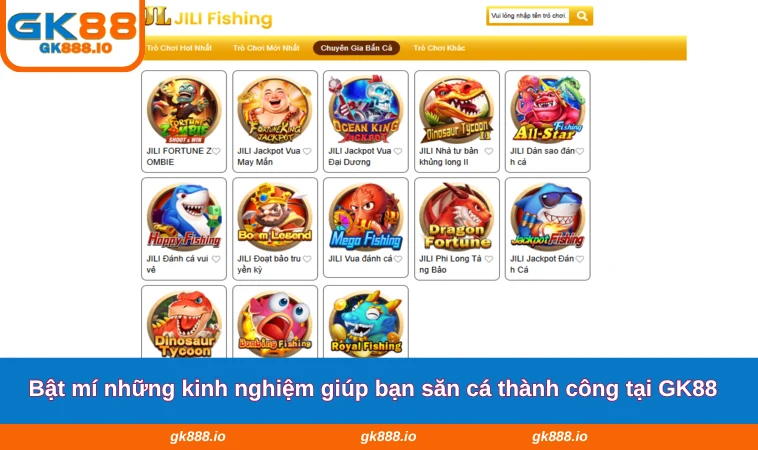 Bắn Cá GK88 3 Bật mí những kinh nghiệm giúp bạn săn cá thành công tại GK88