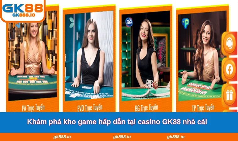 Casino GK88 2 Khám phá kho game hấp dẫn tại casino GK88 nhà cái