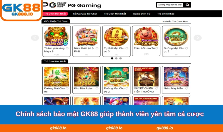 Chính Sách Bảo Mật GK88 2 Chính sách bảo mật GK88 giúp thành viên yên tâm cá cược