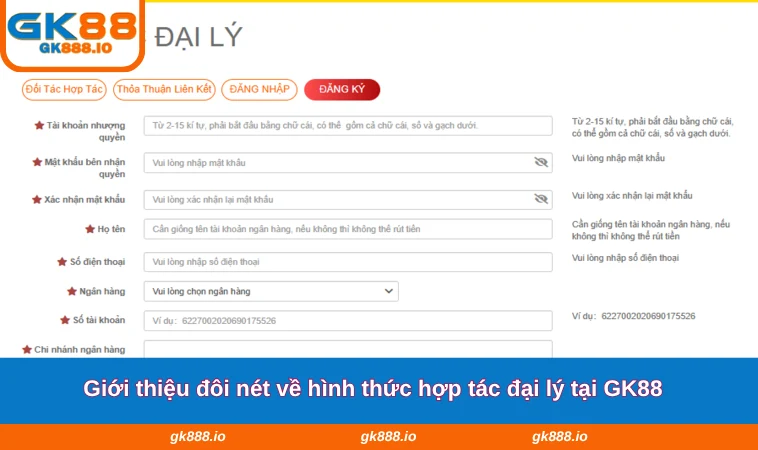 Giới thiệu đôi nét về hình thức hợp tác đại lý tại GK88