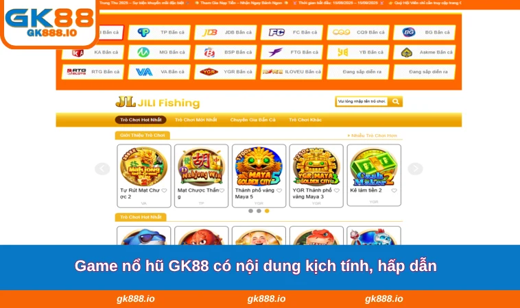 Nổ Hũ GK88 3 Game nổ hũ GK88 có nội dung kịch tính, hấp dẫn