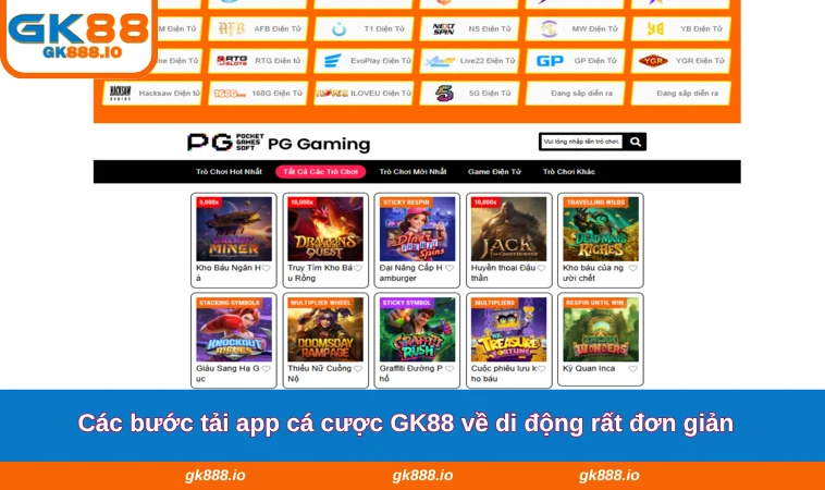 Tải App GK88 2 Các bước tải app cá cược GK88 về di động rất đơn giản
