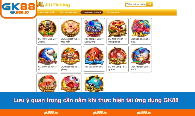 Tải App GK88 3 Lưu ý quan trọng cần nắm khi thực hiện tải ứng dụng GK88