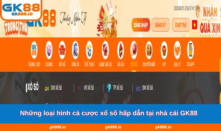 Xổ Số GK88 3 Những loại hình cá cược xổ số hấp dẫn tại nhà cái GK88